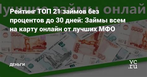 Лучшие займы без процентов: топ 10 предложений