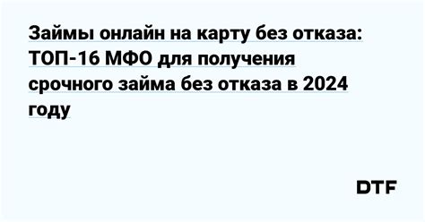 Лучшие места для получения займа в 2024 году